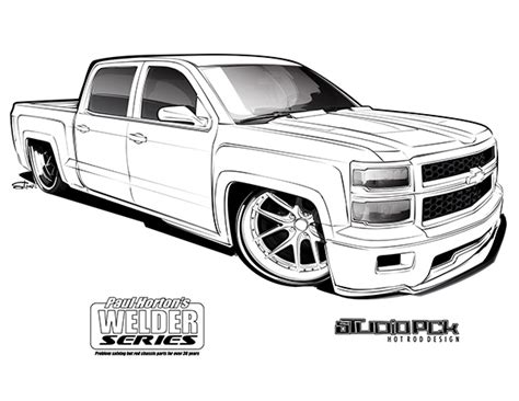 Chevrolet Silverado Para Colorear