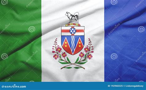 Yukon Province of Canada Flag Stock Image - Image of logo, province ...