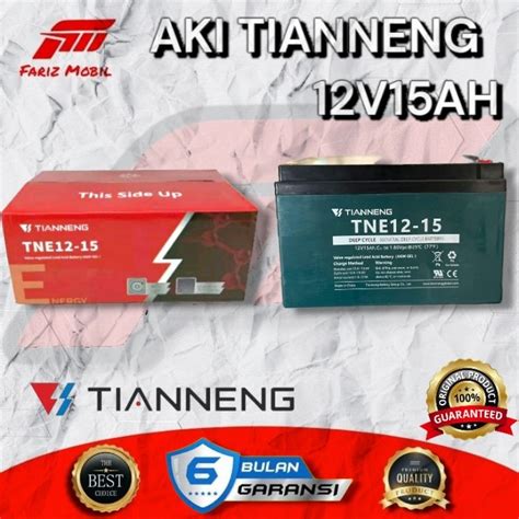 Jual Aki Baterai Selis Sepeda Listrik Tianneng Lead Acid 12V15AH 1 Pcs