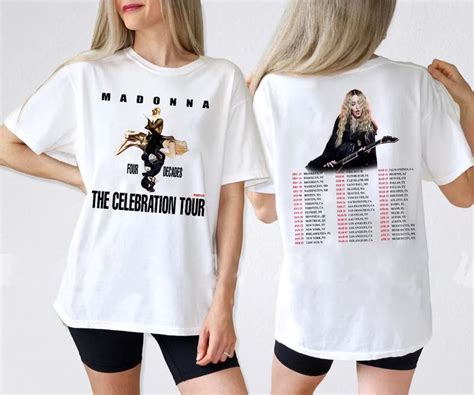 2023 2024 Madonna The Celebration Tour T Shirt Madonna Tour T Shirt Sold By Alliteration Stefa