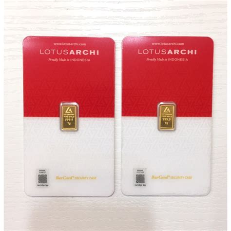 Jual Lotus Archi Gr Gram Certieye Logam Mulia Lm Lotus Archi