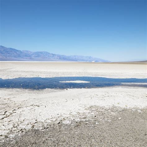 Badwater Basin in Death Valley. Stock Image - Image of overlook, scenic ...