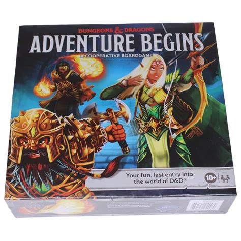 Dungeons Dragons Adventure Begins Board Game Cooperative Co Op