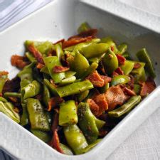 Microwave Green Beans with Bacon - A Little And A Lot