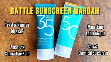 BAGUSAN WARDAH ACNE CALMING SUNSCREEN MOISTURIZER ATAU WARDAH AIRY