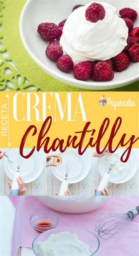 Cómo hacer crema Chantilly paso a paso PequeRecetas