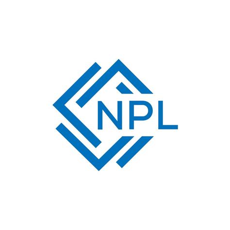 Npl Letra Logo Diseño En Blanco Antecedentes Npl Creativo Circulo