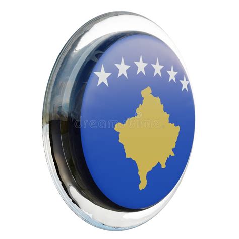 Kosovo 3d Flag Stock Illustration Illustration Of Emblem 255013159