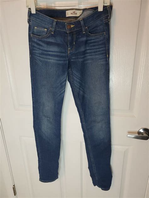 Hollister Skinny Blue Jeans Womens Size R Low Rise Ebay