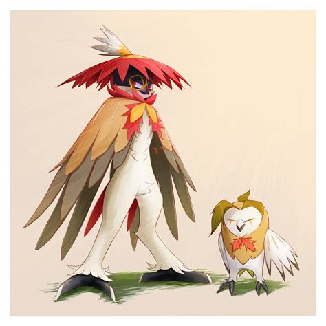 Hisuian Decidueye And Dartrix Pokemon Drawn By Jcstr Danbooru