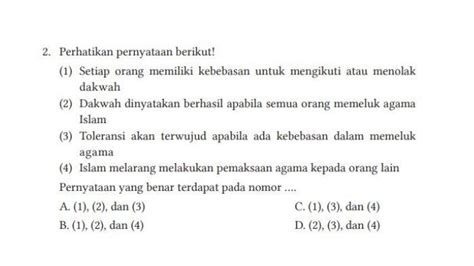 Kunci Jawaban Pai Kelas Kurikulum Merdeka Halaman Pernyataan Yang