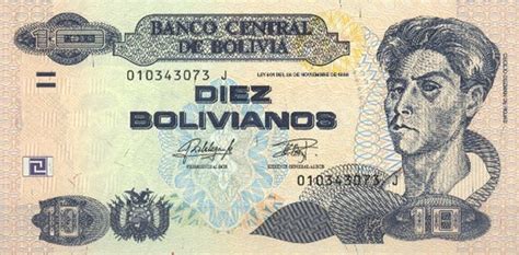 Current Bolivian Boliviano Banknotes - Foreign Currency