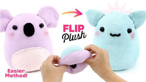 New Easier Reversible Plushie Method How To Make A Koala And Cat Plush