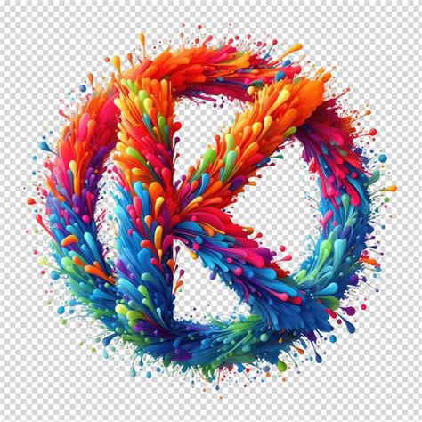 Premium Psd A Colorful Circle With The Word Peace On It