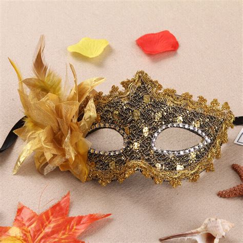 Glitzer Maskerade Venezianische Feder Kostüm Party Maske Sexy Spitze