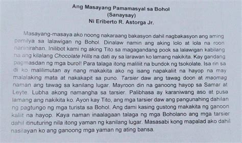 1 Ano Ang Paksa Ng Binasang Sanaysay 2 Ano Ang Sikat Na Hayop Na Hot