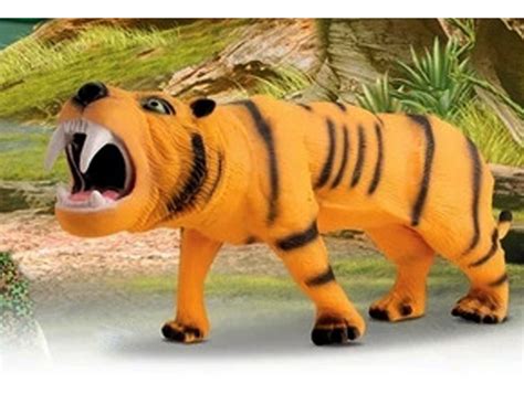 Brinquedo Tigre Infantil Miniatura Vinil Bee Toys Loja Zuza