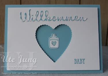 Babykarte Mit Produkten Aus Dem Stampin Up Fr Hjahr Sommerkatalog