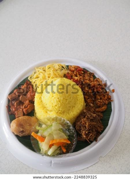 Nasi Tumpeng Nasi Kuning Yellow Rice Stock Photo 2248839325 | Shutterstock