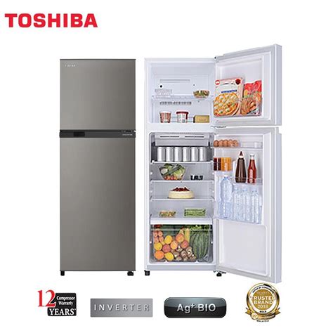 Toshiba 252l Inverter 2door Refrigerator Fridge Peti Sejuk 252l Gr