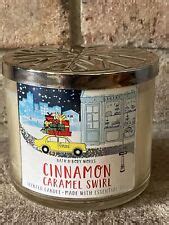 Bath Body Works Cinnamon Caramel Swirl Scented Candle 3 Wick Large 14