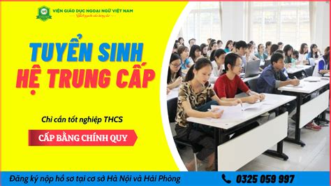 THÔNG BÁO TUYỂN SINH HỆ TRUNG CẤP CHÍNH QUY VIỆN GIÁO DỤC NGOẠI NGỮ