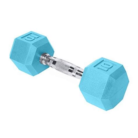 CAP Barbell Color Coated Hex Dumbbell Weights with Contoured Chrome ...