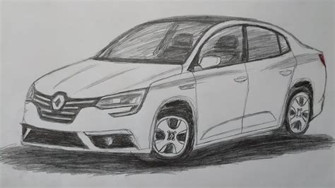 How to draw Renault Megane Renault Megane nasıl çizilir kolay