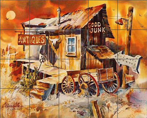 We Buy Junk And Sell Antiques By Warren Cullar Ceramic Tile Mural