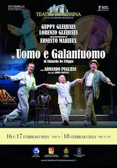 Uomo E Galantuomo Da Venerd Febbraio Torna La Prosa Al Teatro