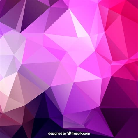 Free Vector Purple Polygons Background