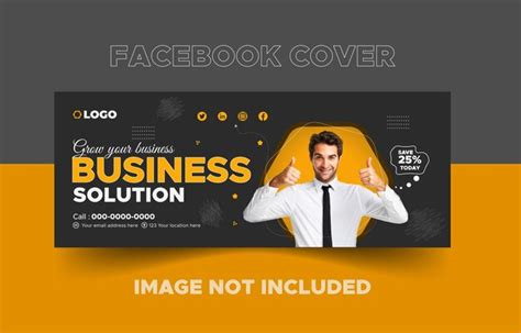 Premium Vector Modern Facebook Cover Template