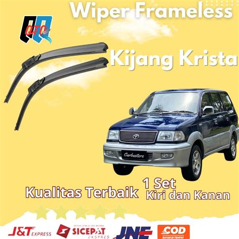 Jual Wiper Mobil Toyota Kijang Krista Frameless Set Kiri Dan Kanan