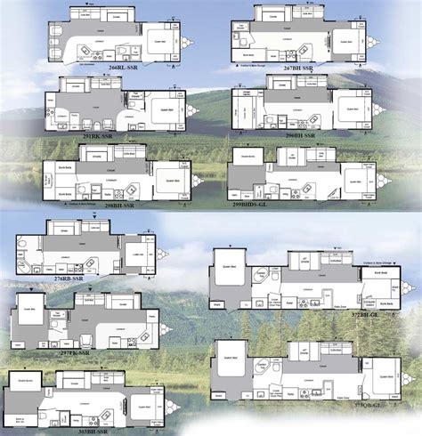 Keystone Springdale travel trailer floorplans - large picture