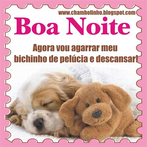 Boa Noite Facebook Bichinho de Pelúcia Chambolinho Recados para Whatsapp