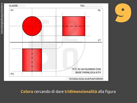 Proiezione Ortogonale Di Un Cilindro Con Basi Parallele A Pv