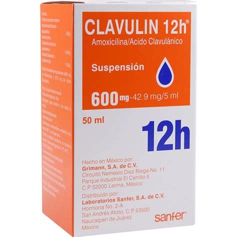 Clavulin H Oral Suspension Amoxicillin Potassium Clavulanate