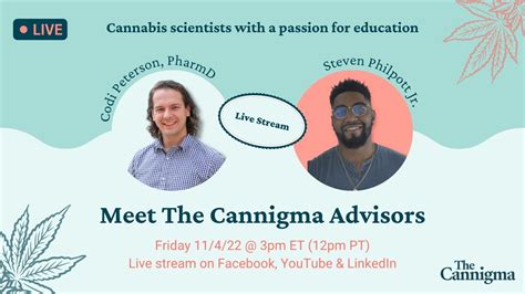 Meet The Cannigma Advisors Steven Philpott Jr Youtube