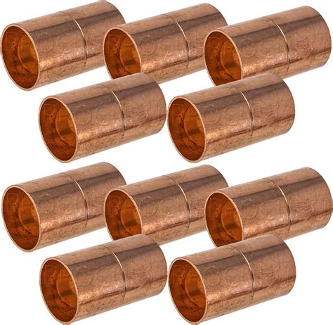 Procuru 10 Pack 12 Inch Copper Coupling With Stop C X C