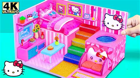 Diy Miniature House Compilation How To Make Pink Bunny House From