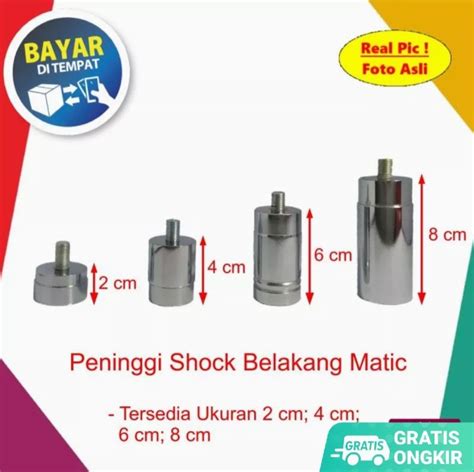 Peninggi Shock Belakang Tabung Matic Honda Yamaha Cm Bahan Besi