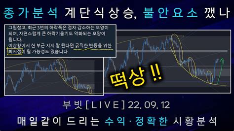 비트코인 부빗 찐반등 가능성 정석분석의 힘 이번달 브리핑방이 가장 좋다 220912 알트코인 주식 선물 나스닥