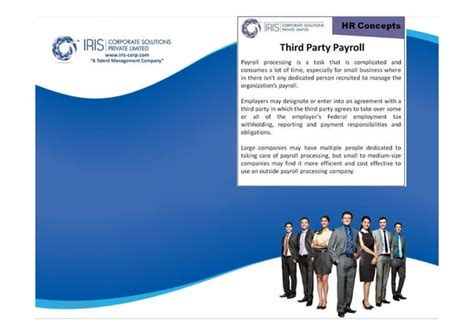 Iris Corp What Are The Benefits Of Third Party Payroll PPT