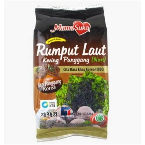 Jual MAMASUKA RUMPUT LAUT 45G KOREAN BBQ Shopee Indonesia