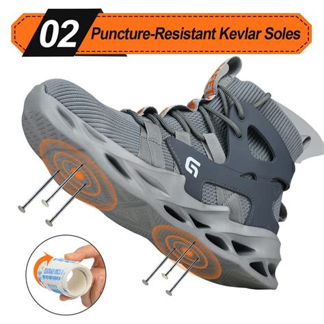 Snapklik Steel Toe Shoes For Men Women Slip Resistant Safety Toe