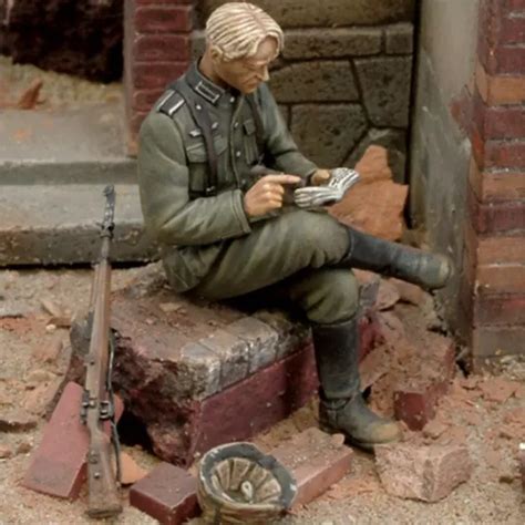 DEUTSCHER SOLDAT INFANTERIE WWII 1 35 Modellbau Resin Figur Bausatz