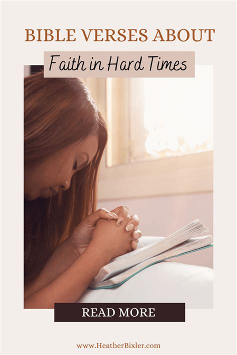 Bible Verses About Faith In Hard Times Author Heather Bixler