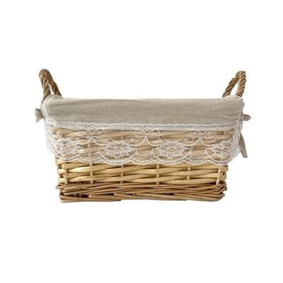 Small Willow Basket With Liner By Ashland Michaels