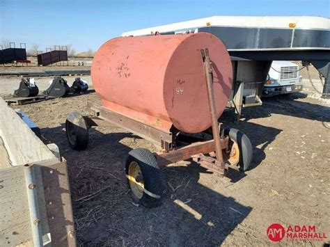 500 Gallon Fuel Tank And Trailer Adam Marshall Land And Auction Llc