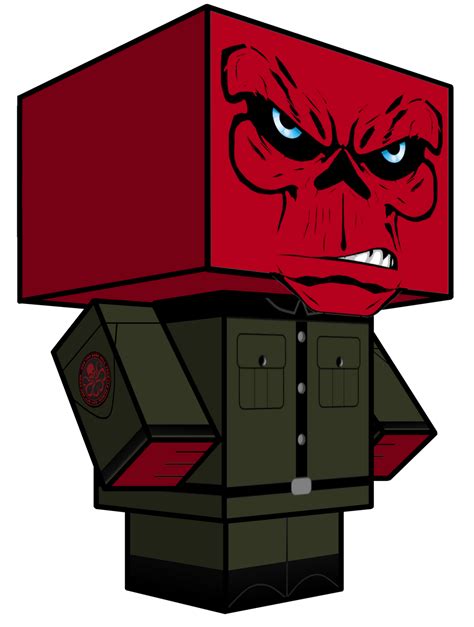 Red Skull Cubeecraft 3d Model By Jagamen On Deviantart